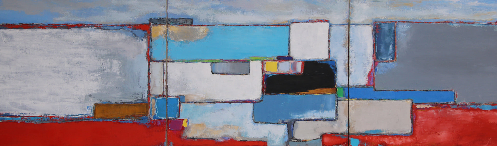 Tryptique Azur - Galerie de Juliette