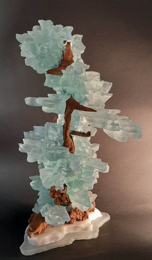 Sculpture Vegetale bleu clair n°24 - Galerie de Juliette