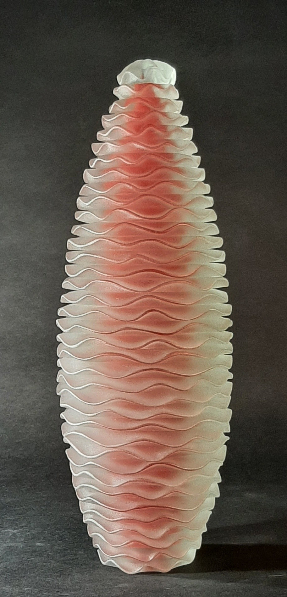 Sculpture ovoide rouge n°23