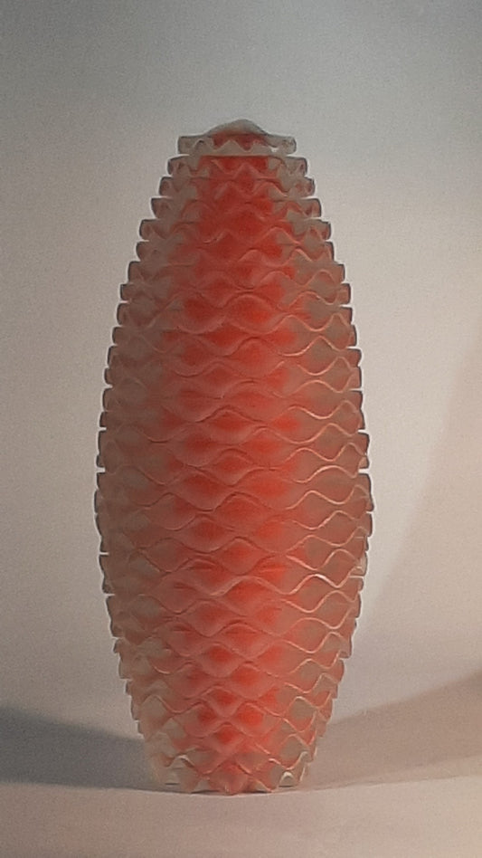 Sculpture ovoide rouge