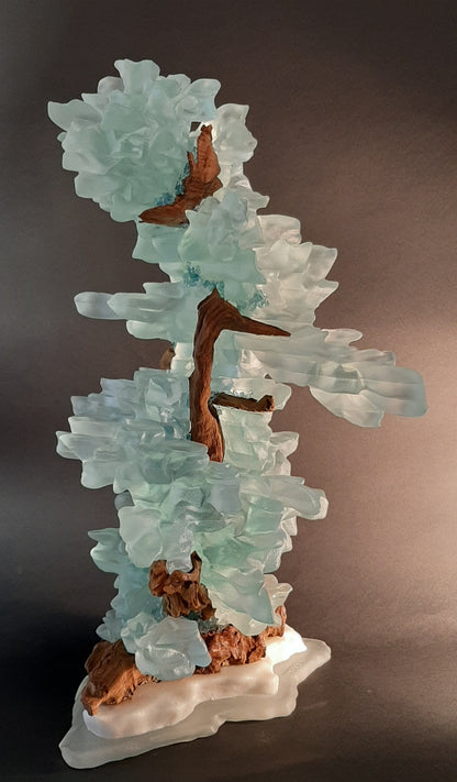 Sculpture Vegetale bleu clair n°24 - Galerie de Juliette