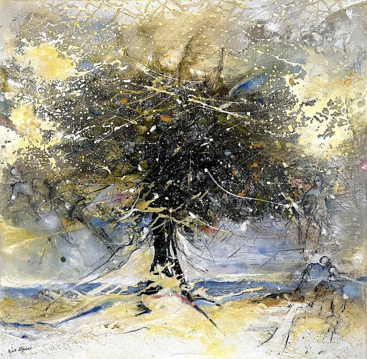 L'arbre vert pied dans l'eau