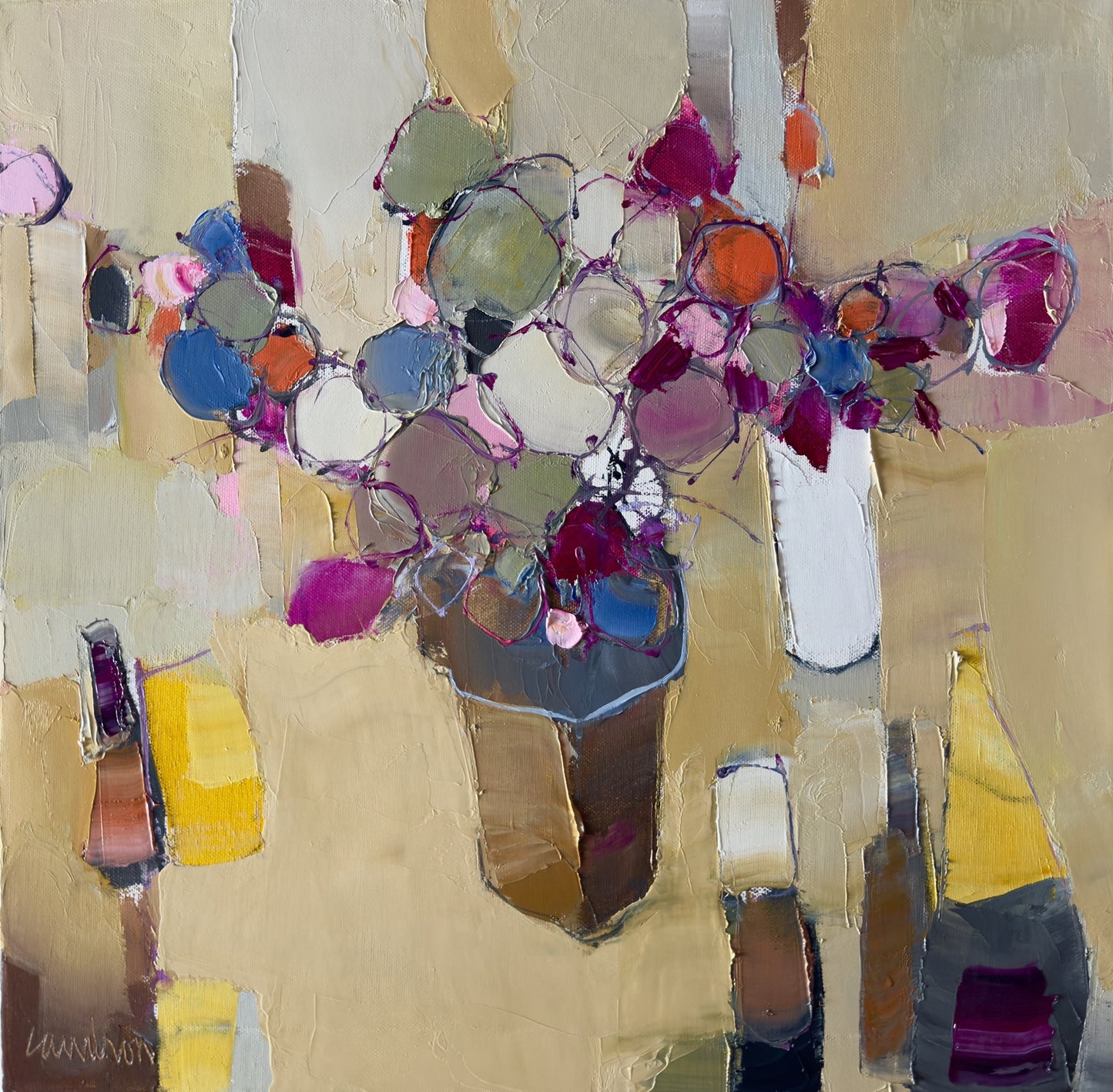 Flowers and Bottles
