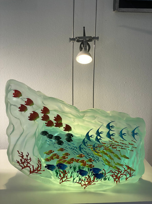 Aquarium horizontal GM  - 11 poissons rouge