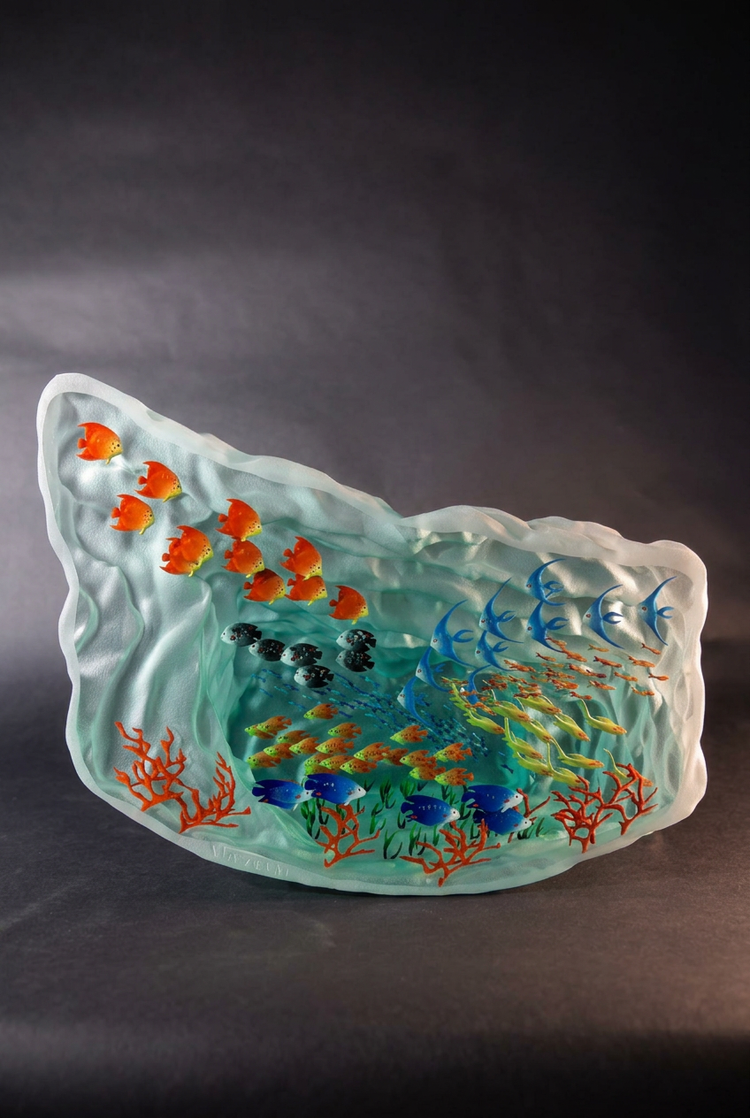 Sculpture poissons horizontale G.M. n°5, Yves Trucchi - Galerie de Juliette